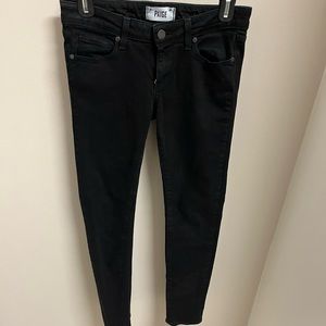 Paige Women’s Skyline Skinny jeans in black size 26